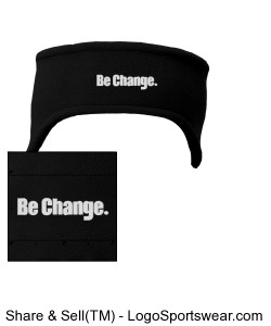 Be Change R-Tek® Stretch Fleece Headband Design Zoom